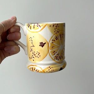 Lemon Patterned Ceramic Mug